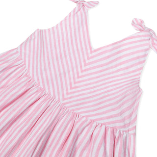 Classic Pink & White Stripe Linen