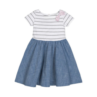 Short Sleeve Organic Knit Skater Dress - Baby