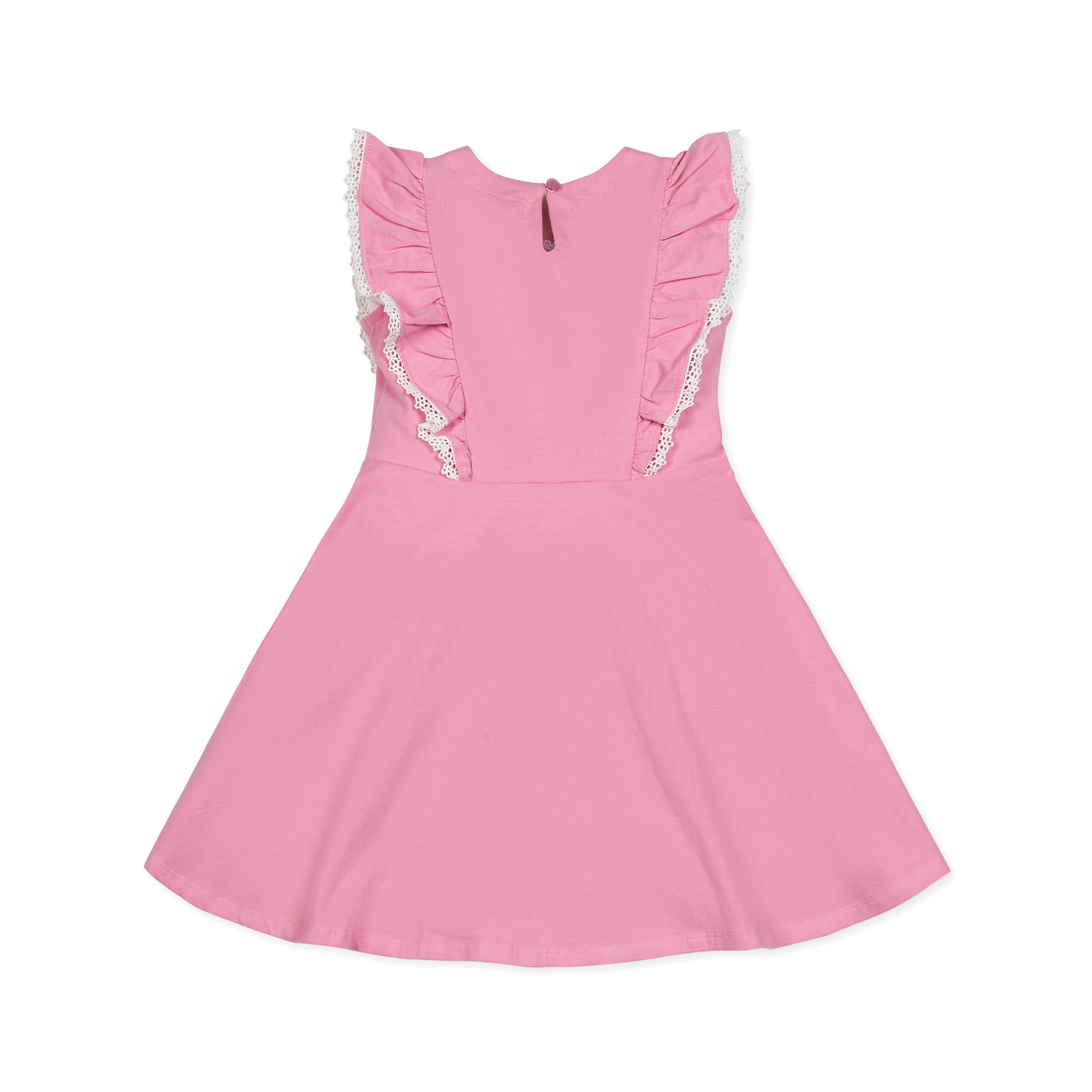 Hope & Henry - Girls Sleeveless Organic Knit Pinafore Dress - 7 / Classic Pink Hope & Henry - Girls Sleeveless Organic Knit Pinafore Dress - 7 / Classic Pink