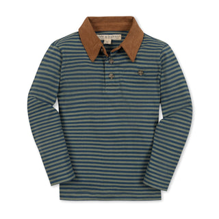 Organic Jersey Polo with Cord Collar