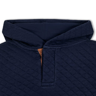 Quilted Hooded Sweatshirt