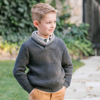Organic Shawl Collar Sweater