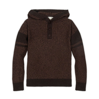Organic Hooded Henley Sweater