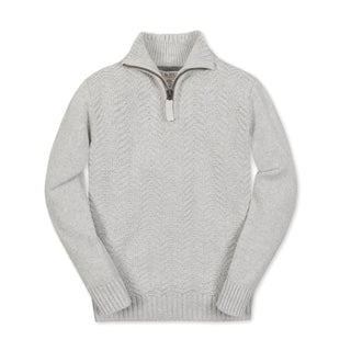 Organic Half Zip Cable Sweater
