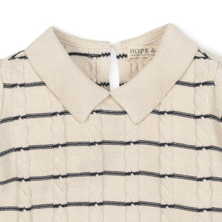 Organic Peter Pan Collar Sweater Dress