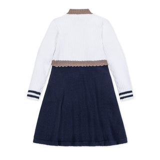 Organic Mock Neck Henley Sweater Dress