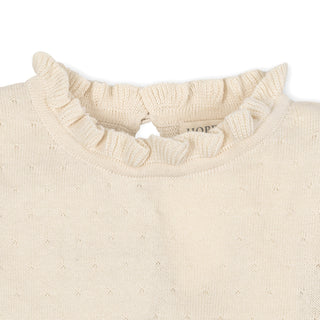 Organic Ruffle Edge Sweater
