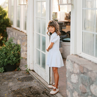 Organic Puff Sleeve Sweater Dress