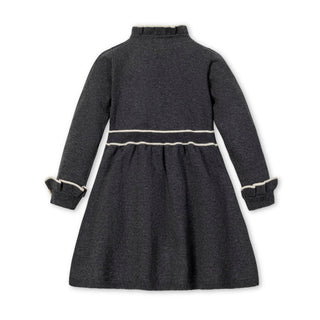 Organic Ruffle Trim Sweater Dress
