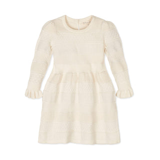 Organic Ruffle Cuff Sweater Dress