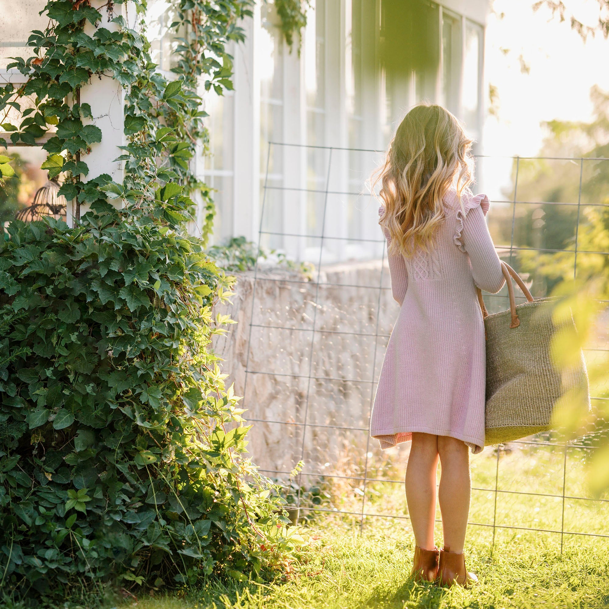 spring sweater dress Organic Flutter Detail Sweater Dress – Hope & Henry