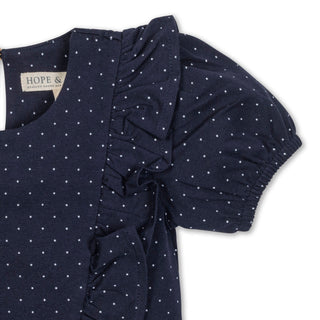 Organic Knit Ruffle Dress