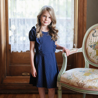 Organic Knit Ruffle Dress