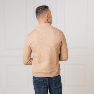 Quilted Half Zip Pullover
