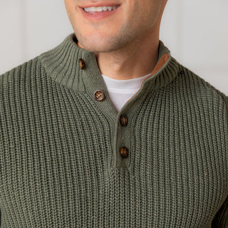 Organic Mock Neck Sweater