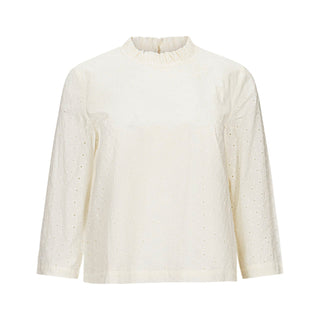 Organic Ruffle Neck Top