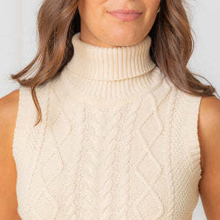 Organic Sleeveless Turtleneck