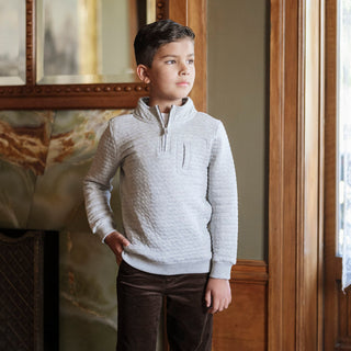 Quilted Half Zip with Pocket