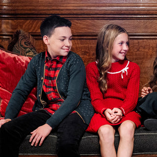 Organic Tipped Cardigan with Elbow Patches