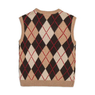 Organic Argyle Sweater Vest