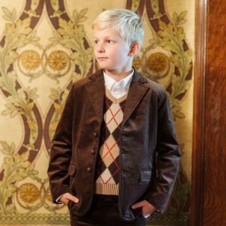 Organic Argyle Sweater Vest