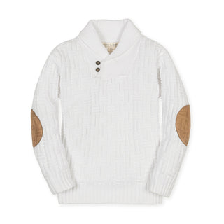 Organic Shawl Collar Cable Sweater