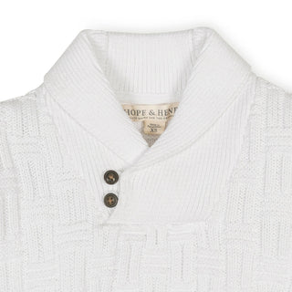 Organic Shawl Collar Cable Sweater