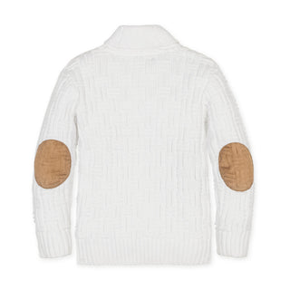 Organic Shawl Collar Cable Sweater