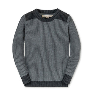 Organic Shoulder Detail Crew Neck Sweater