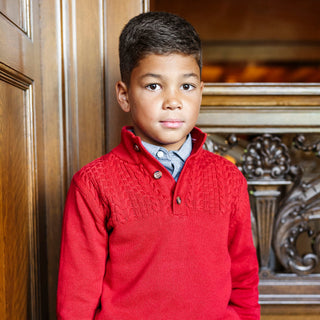 Organic Mock Neck Sweater