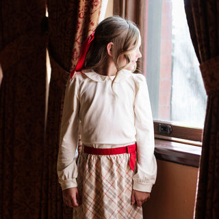 Organic Peter Pan Collar Knit Top