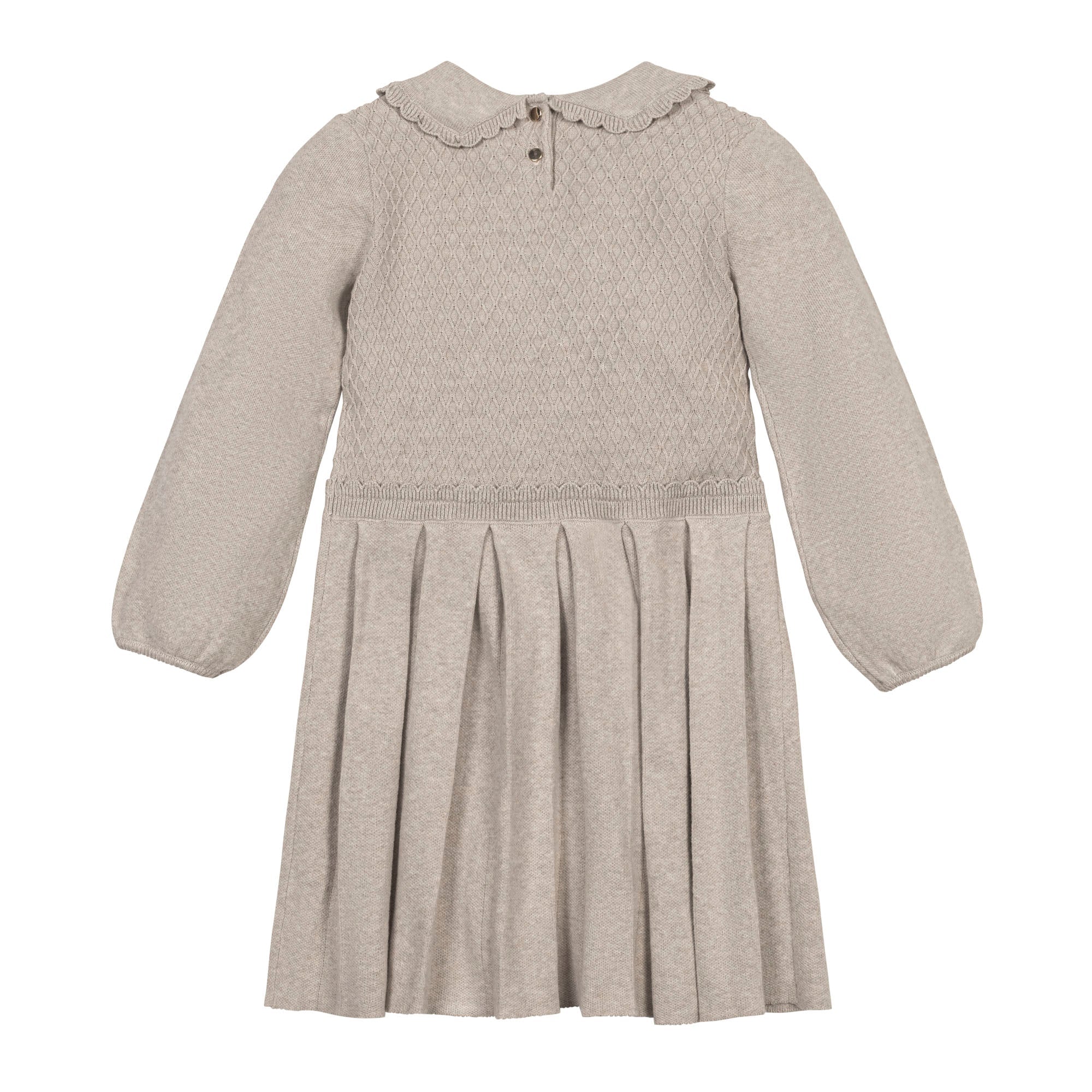 grey peter pan collar dress Grey Striped Peter Pan Collar Dress with Matching Diaper Cover Cotton Baby Girl Set