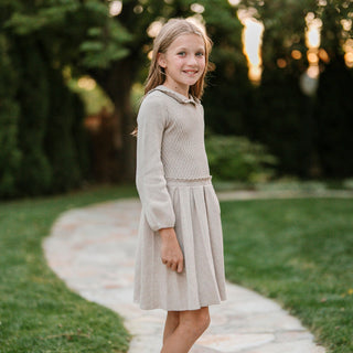 Organic Peter Pan Collar Sweater Dress