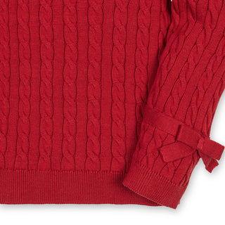 Organic Puff Sleeve Bow Sweater - Baby