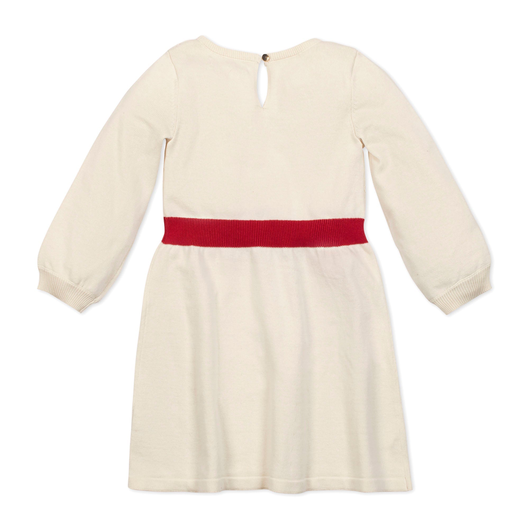 Organic Skater Sweater Dress with Bow Hope & Henry Organic Skater Sweater Dress with Bow Hope & Henry