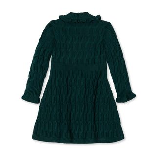 Organic Ruffle Edge Sweater Dress