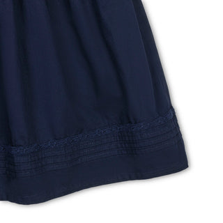 Organic Puff Sleeve Pintuck Dress