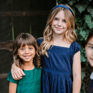 Organic Puff Sleeve Pintuck Dress