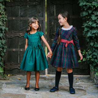 Organic Pleated Sateen Party Dress - Baby