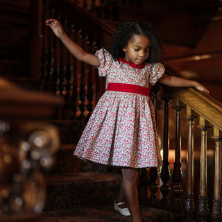 Organic Ruffle Collar Sateen Dress