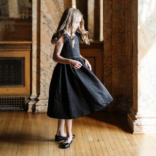 Organic Pleated Sateen Party Dress