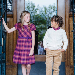 Organic Tiered Flannel Dress