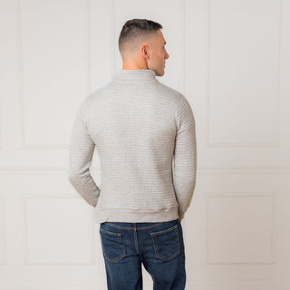Quilted Half Zip Pullover