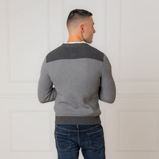 Organic Shoulder Detail Crew Neck Sweater