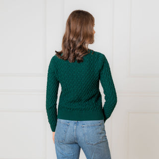Organic Herringbone Stitch Cardigan