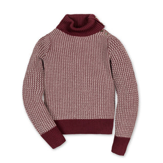 Organic Tweed Turtleneck Sweater