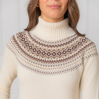 Organic Intarsia Sweater Dress