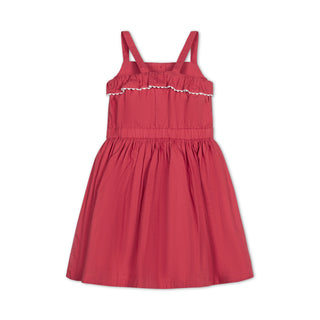 Organic Button Front Ruffle Sundress