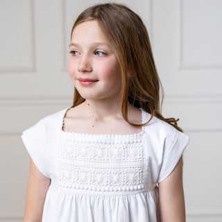 Organic Seersucker Empire Waist Dress