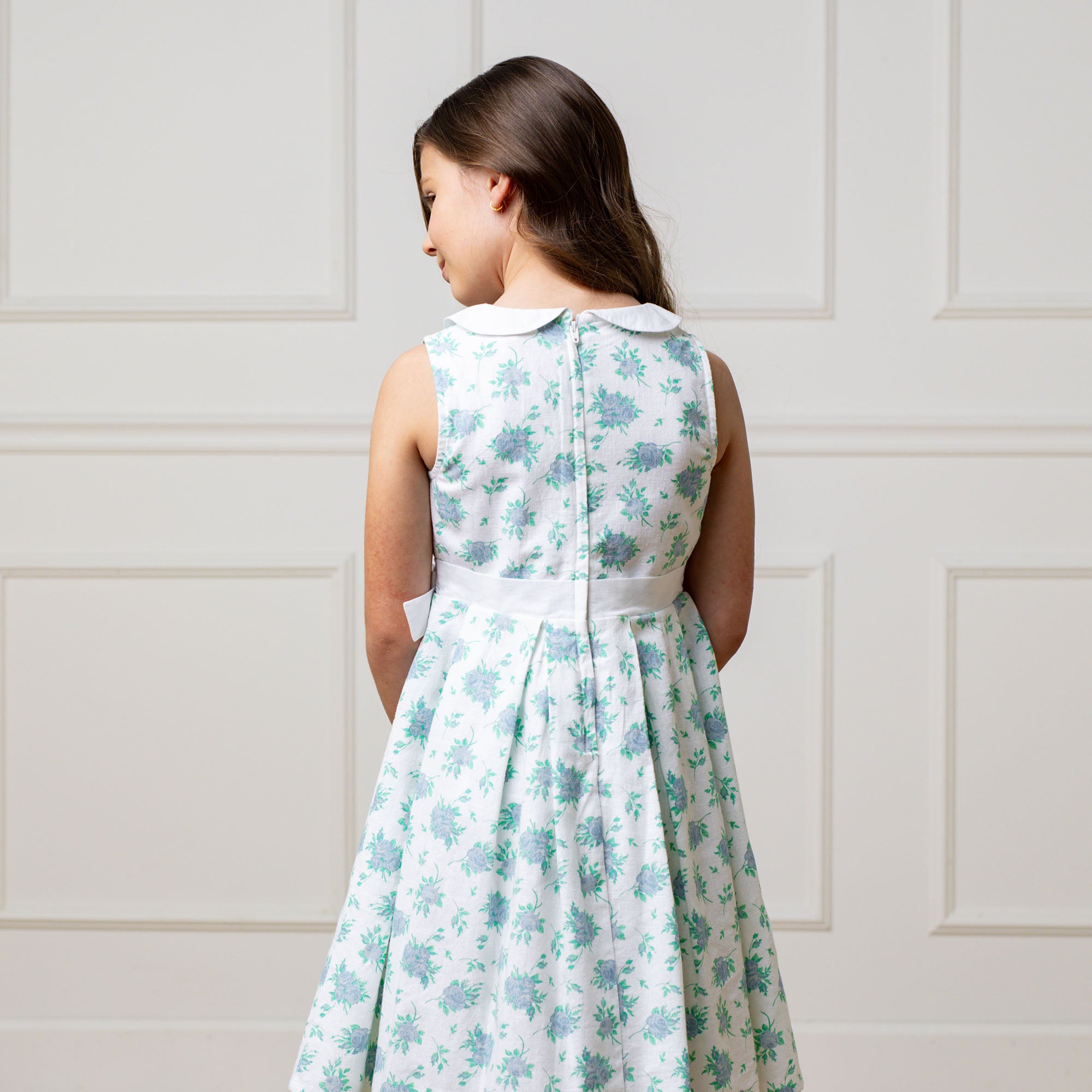 linen tea dress Hannah's tea dress. White Linen Dress MRS POMERANZ INC